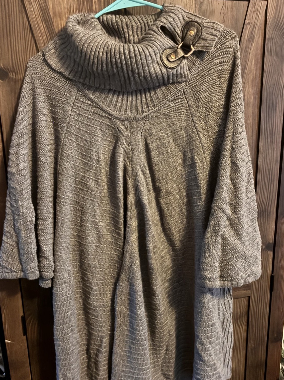 Free People Cowl Neck Sweater in Gray Like New